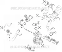 ECHAPPEMENT pour KTM 390 DUKE WHITE - CKD de 2020