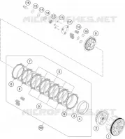 EMBRAYAGE pour KTM 390 DUKE WHITE - CKD de 2020
