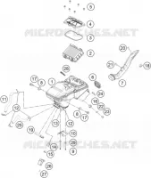 FILTRE A AIR pour KTM 390 DUKE WHITE - CKD de 2020