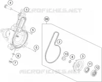 POMPE A EAU pour KTM 390 DUKE WHITE - CKD de 2020