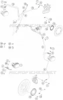 SYSTEME DE FREIN ABS pour KTM 390 DUKE WHITE - CKD de 2020