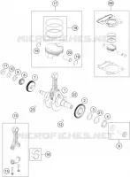 VILEBREQUIN / PISTON pour KTM 390 DUKE WHITE - CKD de 2020