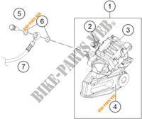 ETRIER DE FREIN AR pour KTM 250 DUKE WHITE - B.D. de 2020
