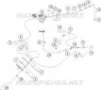 EVAPORATIVE CANISTER pour KTM 250 DUKE ORANGE CKD de 2019