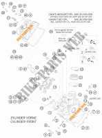 CULASSE AVANT pour KTM 990 SUPER DUKE ORANGE de 2010