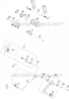 MECANISME DE SELECTION DE VITESSES  125 ktm-moto 2020 DUKE 30