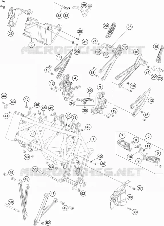 CADRE KTM MOTO 690 2020 ENDURO  690 ENDURO R