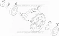 ARBRE D'EQUILIBRAGE pour KTM 690 ENDURO R de 2020
