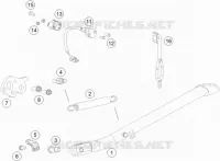 BEQUILLE LATERALE / CENTRALE pour KTM 690 ENDURO R de 2020