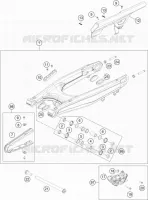 BRAS OSCILLANT  pour KTM 690 ENDURO R de 2020