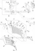 CIRCUIT DE REFROIDISSEMENT pour KTM 690 ENDURO R de 2020