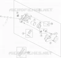 ETRIER DE FREIN AR pour KTM 690 ENDURO R de 2020