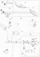 GUIDON / COMMANDES pour KTM 690 ENDURO R de 2020