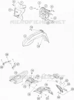 PLASTIQUES pour KTM 690 ENDURO R de 2020