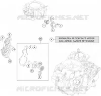 POMPE A EAU pour KTM 690 ENDURO R de 2020