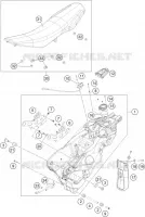 RESERVOIR / SELLE pour KTM 690 ENDURO R de 2020
