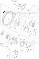 ROUE ARRIERE pour KTM 690 ENDURO R de 2020
