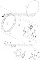 ROUE AVANT pour KTM 690 ENDURO R de 2020