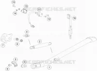 BEQUILLE LATERALE / CENTRALE pour KTM 690 ENDURO R de 2019