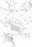 CIRCUIT DE REFROIDISSEMENT pour KTM 690 ENDURO R de 2019