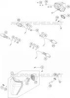 PHARE / FEU ARRIERE pour KTM 690 ENDURO R de 2019