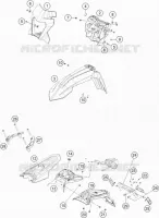 PLASTIQUES pour KTM 690 ENDURO R de 2019