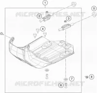 PROTECTION MOTEUR pour KTM 690 ENDURO R de 2019