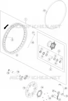 ROUE AVANT pour KTM 690 ENDURO R de 2019