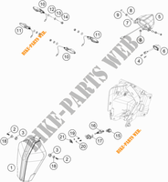 PHARE / FEU ARRIERE pour KTM 1290 S ADVENTURE S ORANGE de 2020