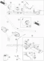 GUIDON / COMMANDES pour KTM 1290 S ADVENTURE S SILVER de 2019