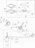 VILEBREQUIN / PISTON pour KTM 1290 S ADVENTURE S SILVER de 2019