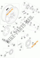 ROUE ARRIERE pour KTM 990 SUPER DUKE WHITE de 2009