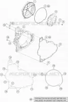 CARTER EMBRAYAGE pour KTM 1290 SUPER ADVENTURE S ORANGE de 2019