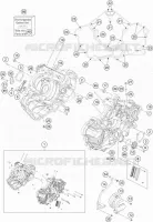 CARTER MOTEUR pour KTM 1290 SUPER ADVENTURE S ORANGE de 2019