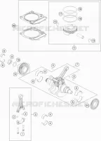VILEBREQUIN / PISTON pour KTM 1290 SUPER ADVENTURE S ORANGE de 2019