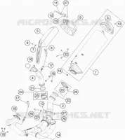 ECHAPPEMENT pour KTM 1290 SUPER ADVENTURE R TKC de 2019