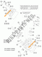 CULASSE AVANT pour KTM 990 SUPER DUKE ORANGE de 2009