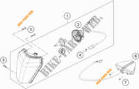 PHARE / FEU ARRIERE pour KTM 250 XC-W TPI de 2020