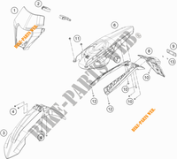 PLASTIQUES pour KTM 250 EXC-F - CKD de 2020