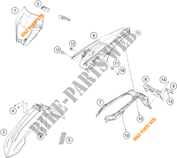 PLASTIQUES pour KTM 250 EXC-F de 2019