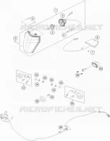 PHARE / FEU ARRIERE  250 ktm-moto 2019 EXC-F 21