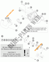POMPE A EAU pour KTM 990 SUPER DUKE ORANGE de 2009