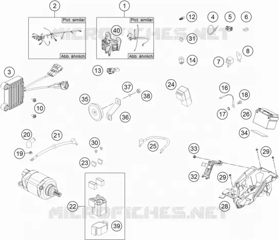 FAISCEAU ELECTRIQUE KTM MOTO 350 2019 EXC-F  350 EXC-F SIX DAYS