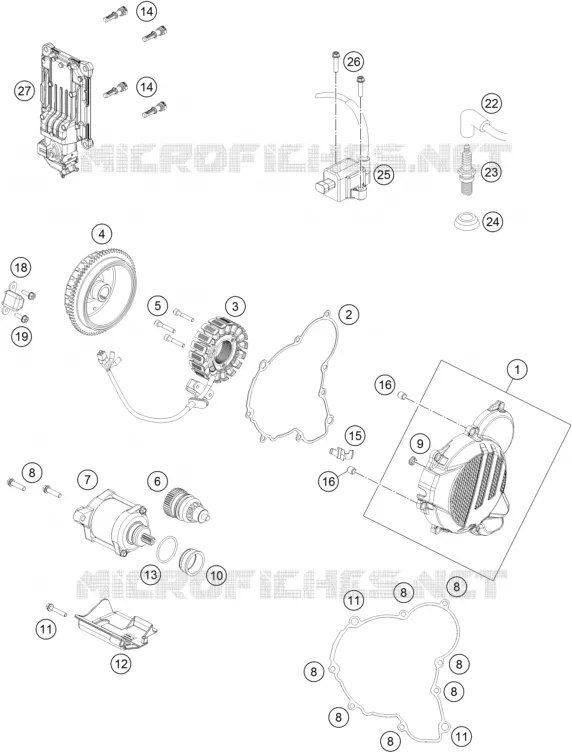 ALLUMAGE KTM MOTO 250 2020 EXC  250 EXC TPI