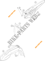 PLASTIQUES pour KTM 250 SX-F PRADO EDITION de 2020