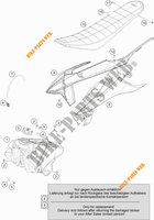 RESERVOIR / SELLE pour KTM 250 SX-F PRADO EDITION de 2020