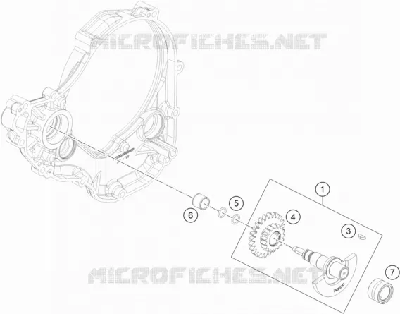 ARBRE D'EQUILIBRAGE KTM MOTO 250 2020 SX-F  250 SX-F