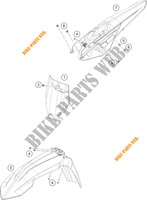 PLASTIQUES pour KTM 250 SX-F de 2020