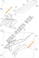 RESERVOIR / SELLE pour KTM 250 SX-F de 2020