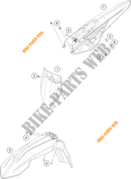 PLASTIQUES pour KTM 450 SX-F HERLINGS REPLICA de 2019